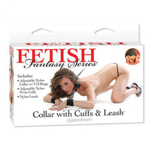 Load image into Gallery viewer, Fetish Fantasy Collar With Cuffs And Leash
