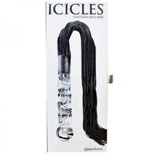 Load image into Gallery viewer, Icicles No 38 Glass Handle Cat O Nine Tails Whip
