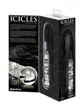 Load image into Gallery viewer, Icicles No 38 Glass Handle Cat O Nine Tails Whip
