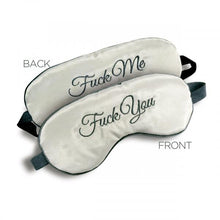 Load image into Gallery viewer, F-ck Me / F-ck You Mask Blindfold Gray
