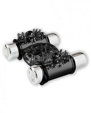 Load image into Gallery viewer, Sensuelle Double Action 2 X 7 Function Cockring Black
