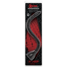 Load image into Gallery viewer, Kink In Deep Silicone Anal Snake 19.5 inches Black

