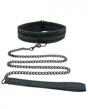 Load image into Gallery viewer, Midnight Lace Collar And Leash Black
