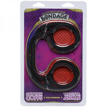 Load image into Gallery viewer, Japanese Style Bondage Cotton Wrist or Ankle Cotton Cuffs Black
