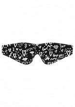Load image into Gallery viewer, Ouch! Printed Eye Mask - Love Street Art Fasion - Black
