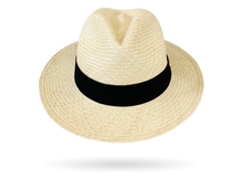 Load image into Gallery viewer, FINE FEDORA PANAMA HAT &#39;CLASSIC NATURAL&#39; ROLLABLE PREMIUM STANDARD
