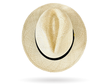 Load image into Gallery viewer, FINE FEDORA PANAMA HAT &#39;CLASSIC NATURAL&#39; ROLLABLE PREMIUM STANDARD
