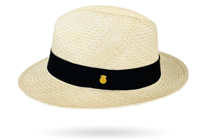 FINE FEDORA PANAMA HAT 'CLASSIC NATURAL' ROLLABLE PREMIUM STANDARD