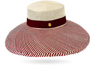 Fine MALIBU NATURAL PANAMA HAT DOWN WIDER BRIM (12CM)