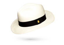 Load image into Gallery viewer, FINE FEDORA PANAMA HAT &quot;CLASSIC WHITE&quot; ROLLABLE PREMIUM STANDARD

