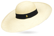 Load image into Gallery viewer, LUXURY LADY GLAM PANAMA HAT LARGE BRIM (15CM)
